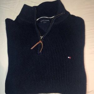 Tommy Hilfiger flease quarter zip blue
